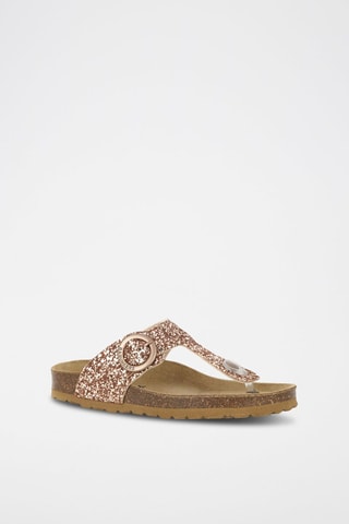 Mules en cuir 
Marron