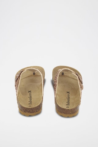 Mules en cuir 
Marron
