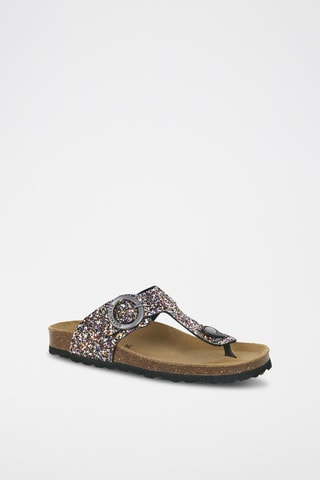 Mules en cuir 
Noir