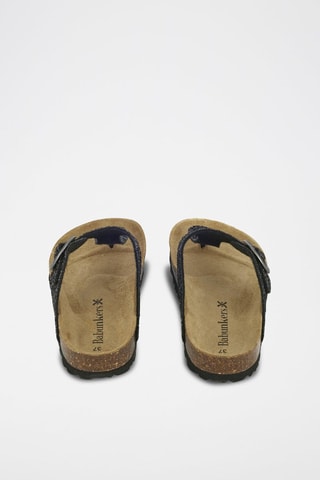 Mules en cuir 
Noir