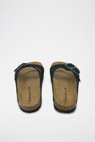 Mules en cuir 
Noir