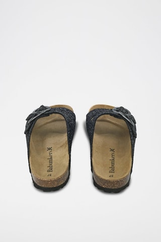 Mules en cuir 
Noir