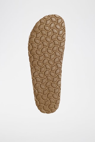 Mules en cuir 
Doré