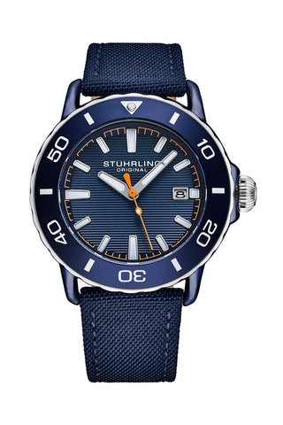 Montre automatique en nylon Bleu