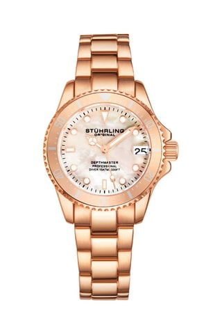 Montre à quartz en alliage et nacre Aquadiver