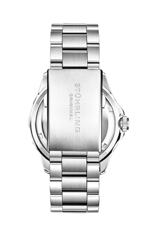 Montre de plongée automatique en acier - Argenté et noir