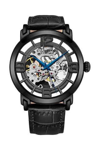Montre automatique en cuir Legacy - Noir