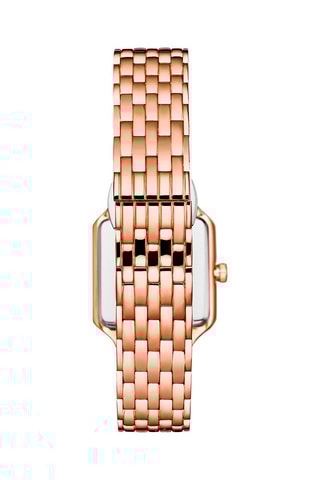 Montre à quartz en acier Doré rose