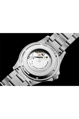 Montre automatique en acier Aquadiver - Argenté et noir