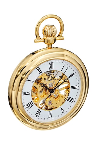 Montre gousset mécanique en acier Legacy - Doré