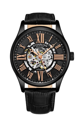 Montre automatique en cuir Legacy - Noir