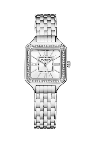 Montre à quartz en acier Argenté