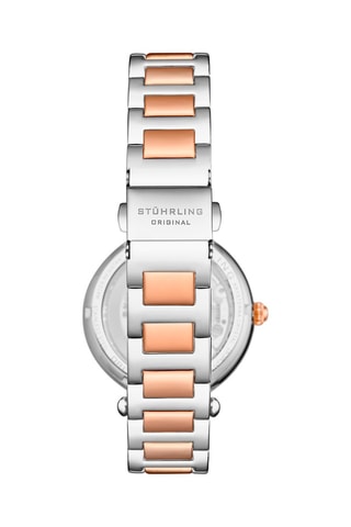 Montre automatique en acier Luxe Argenté et doré rose