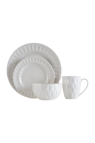 Serviço em porcelana Avie 16 peças - Branco