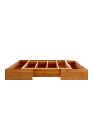 Arrumador para talheres em bambu