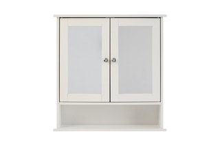 Armário para casa de banho com 2 portas Branco