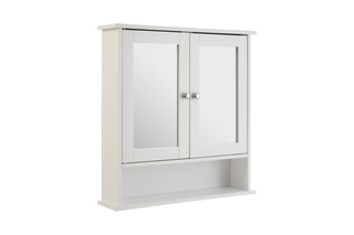 Armário para casa de banho com 2 portas Branco