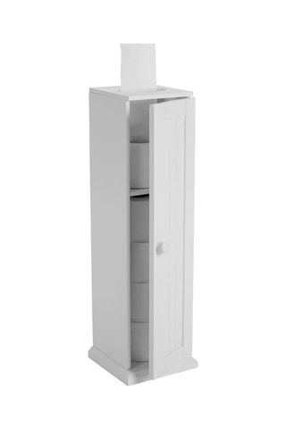 Armário de casa de banho com 1 porta Branco