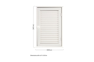 Armário de parede com 1 porta Branco