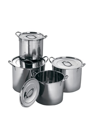 4 panelas de aço inoxidável