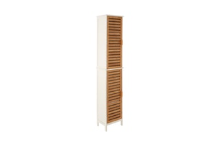 Coluna 2 portas. Branco e natural
