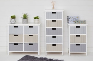 Cómoda 6 gavetas Branco