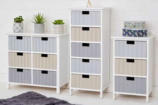 Cómoda 6 gavetas Branco