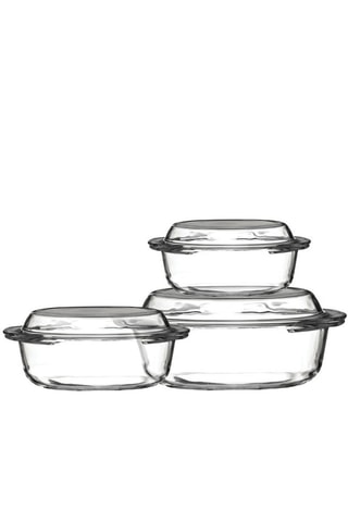 3 panelas vidro 
0,7, 1 et 1,5 l - Transparente