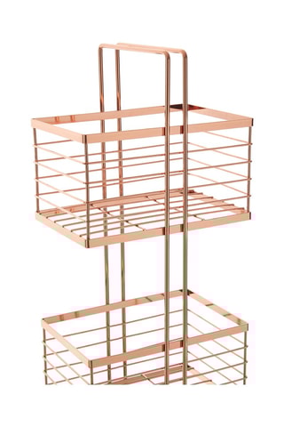 Estante 3 compartimentos Dourado-rosa