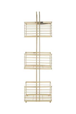 Estante 3 compartimentos Dourado