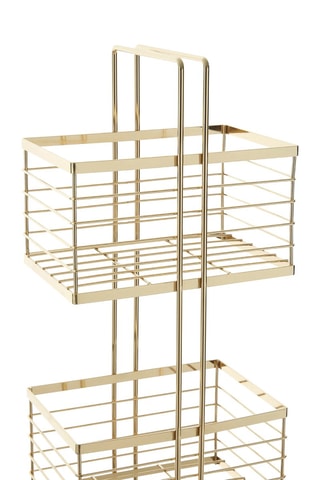 Estante 3 compartimentos Dourado