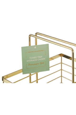 Estante 3 compartimentos Dourado