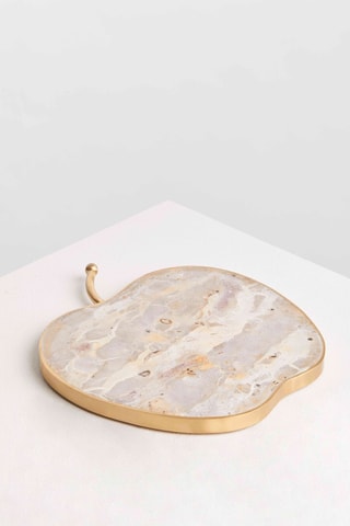 Tábua de maçãs em mármore Organico - 26 x 23 x 2 cm