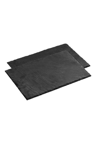 2 travessas de apresentação em ardósia - 30 x 20 cm