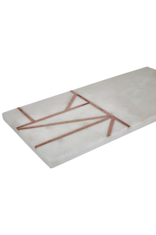Serviço para cortar em mármore e cobre - 48 x 18 cm