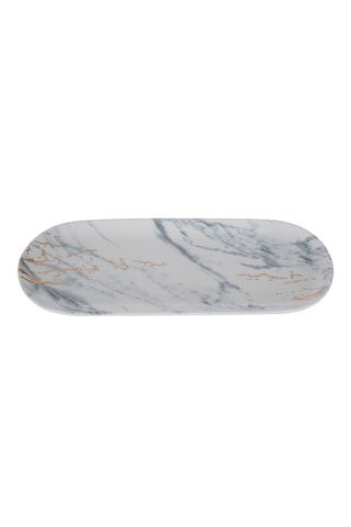 3 tigelas com tabuleiro de porcelana Marble Luxe 