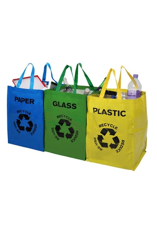 3 sacos reciclagem