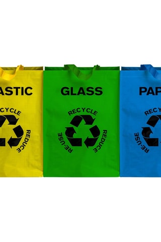 3 sacos reciclagem