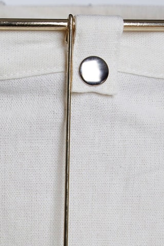 2 cestos Harga ­- Branco e dourado