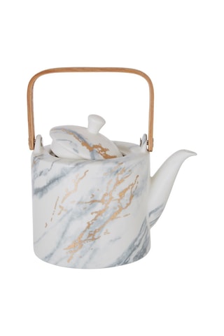 Chaleira em porcelana e bambu 0,8 l
