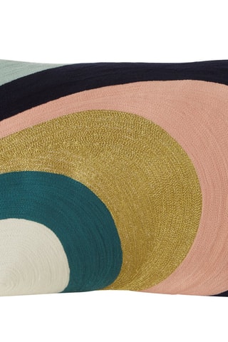 Almofada Bosie Ozella - Rosa e dourado - 50 x 5 x 30 cm