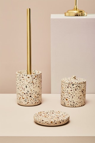 Piaçaba em aço inoxidável Gozo - Dourado e branco