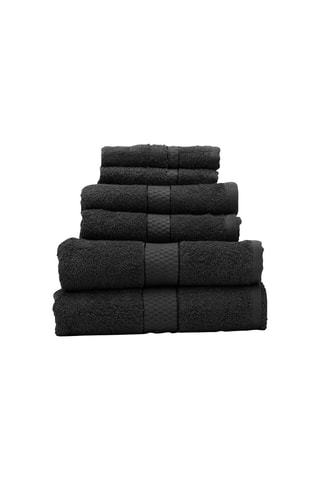 6 toalhas Thread & Loom - Preto