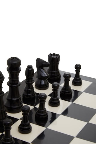 Tabuleiro de xadrez Churchill Games - Branco e preto