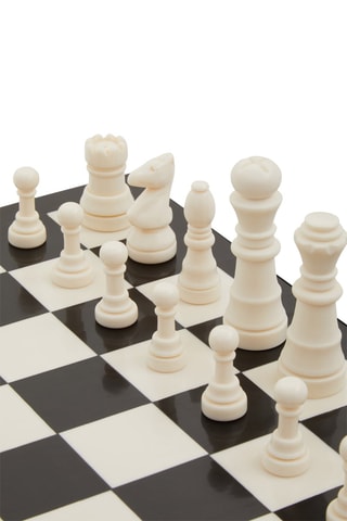 Tabuleiro de xadrez Churchill Games - Branco e preto