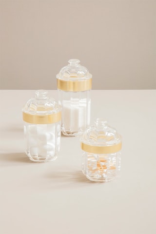Vaso Acrylic Canister - 10 x 22 x 10 cm