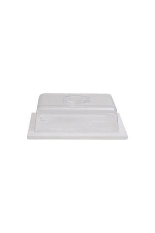 Queijeira em mármore com campânula - 25 x 20 x 8