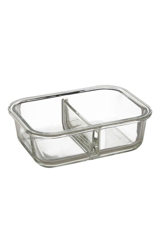 Caixa de conservação em vidro borossilicato, plástico sem BPA e silicone - 13 x 18 cm