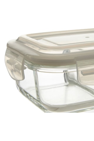 Caixa de conservação em vidro borossilicato, plástico sem BPA e silicone - 13 x 18 cm