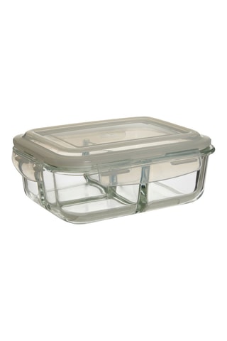 Caixa de conservação em vidro borossilicato, plástico sem BPA e silicone - 15 x 20 cm